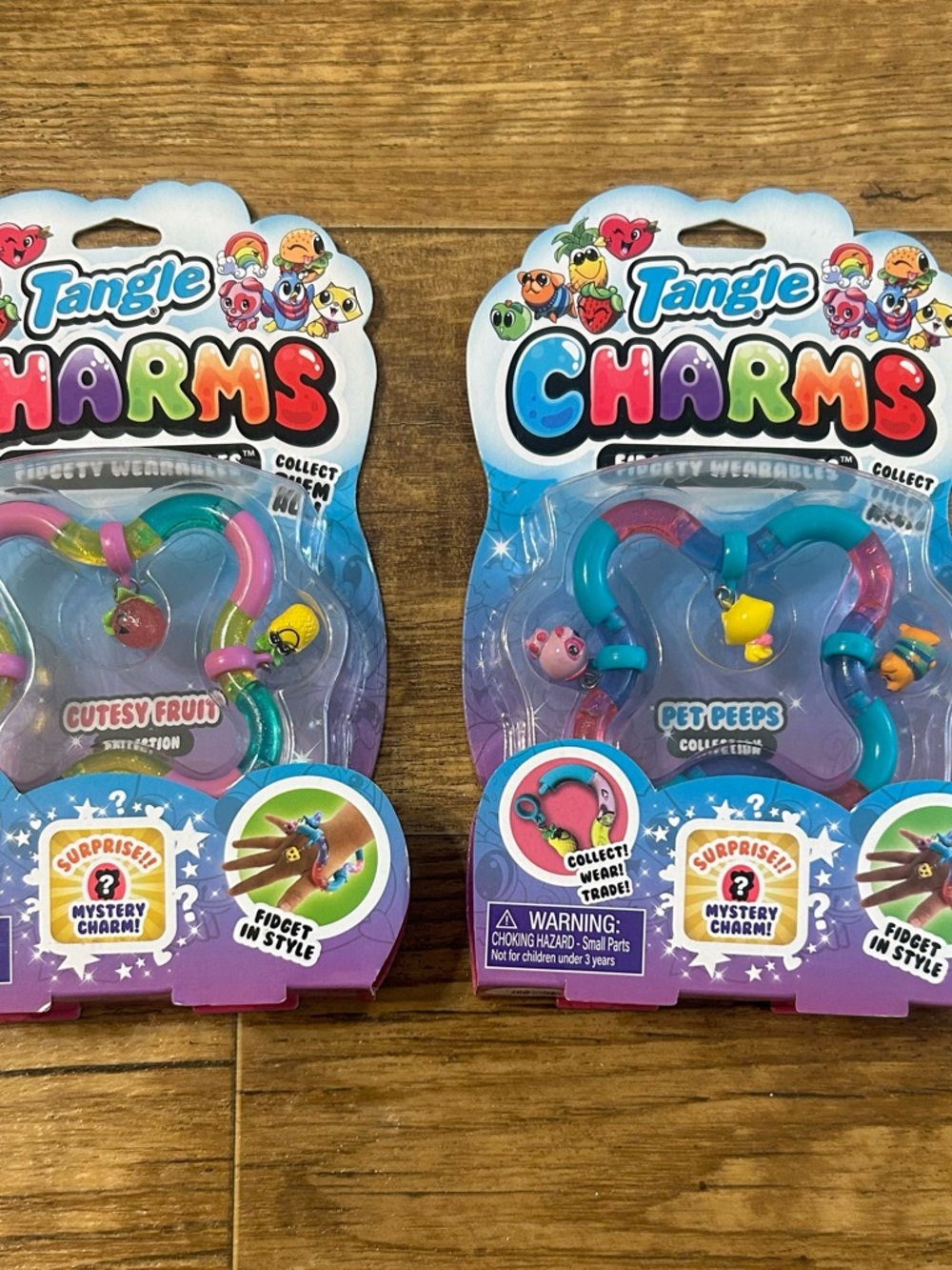 ANGL Tangle Charms Fidget Bracelet Set - Teal, Pink & Yellow